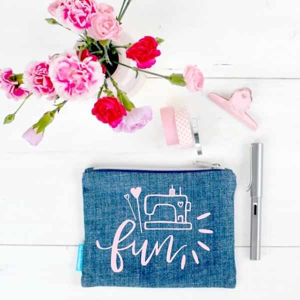Plotterdatei I'm sew happy! Lettering Statements für Nähfans