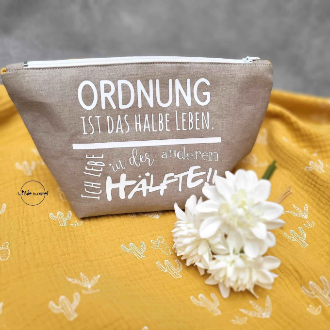 Plotterdatei Löwenjunges Ordnung ist das halbe Leben, ich lebe in der anderen Hälfte Private , duits