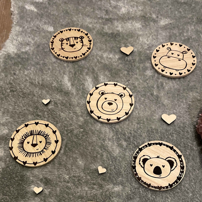 Plotterdatei Löwenjunges Tierbuttons Valentin-Edition Private Lizenz, duits