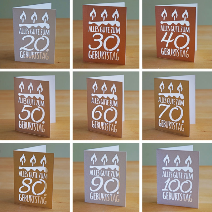 Fichier dessin flocage Carte Joyeux anniversaire Maker Mauz