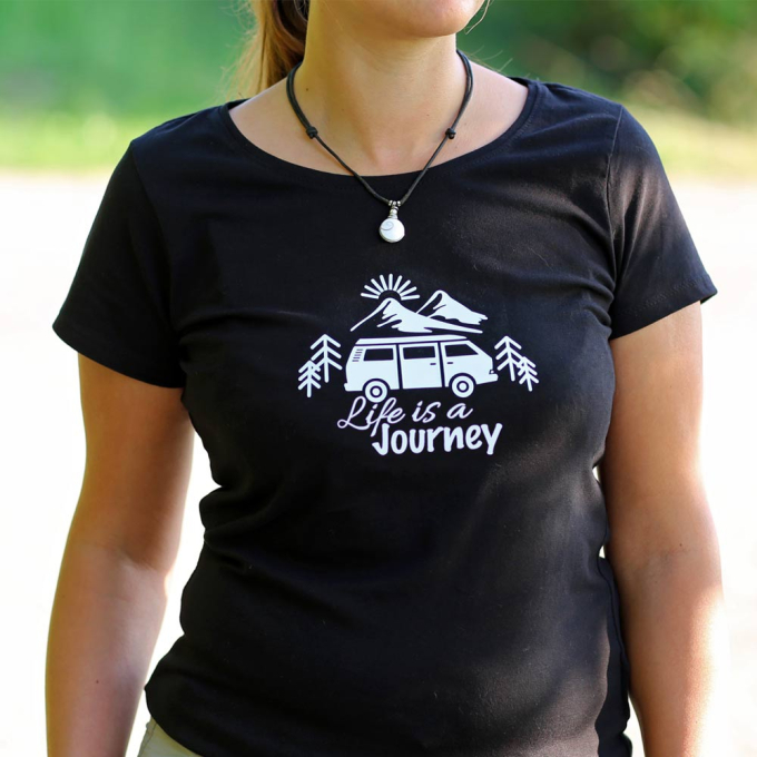 Fichier dessin flocage Camping-car nature Life is a journey Maker Mauz