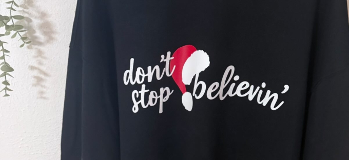 Plotterdatei MiToSa-Kreativ Don't stop believin'