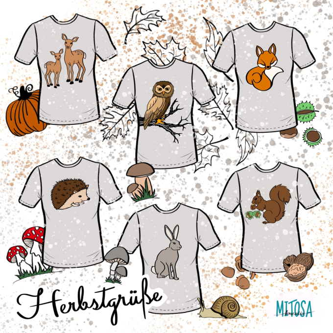 Plotterdatei MiToSa-Kreativ Herbstgrüße, german