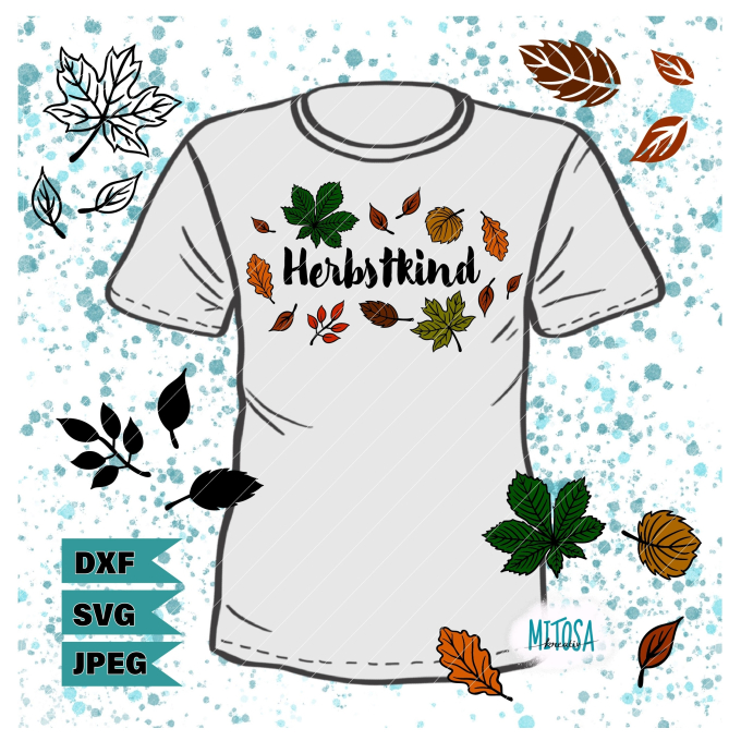 Fichier dessin flocage Herbstkind MiToSa-Kreativ