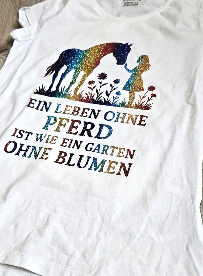 Fichier dessin flocage Pferdeliebe MiToSa-Kreativ