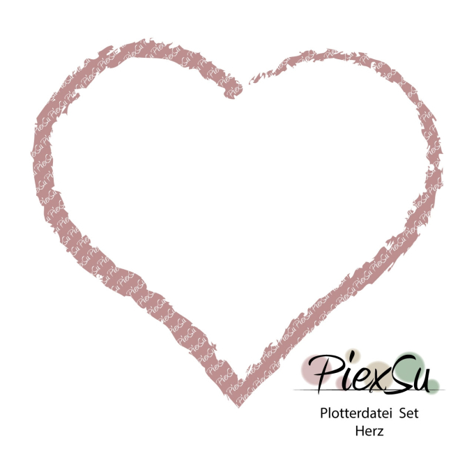 Fichier dessin flocage Coeur PiexSu