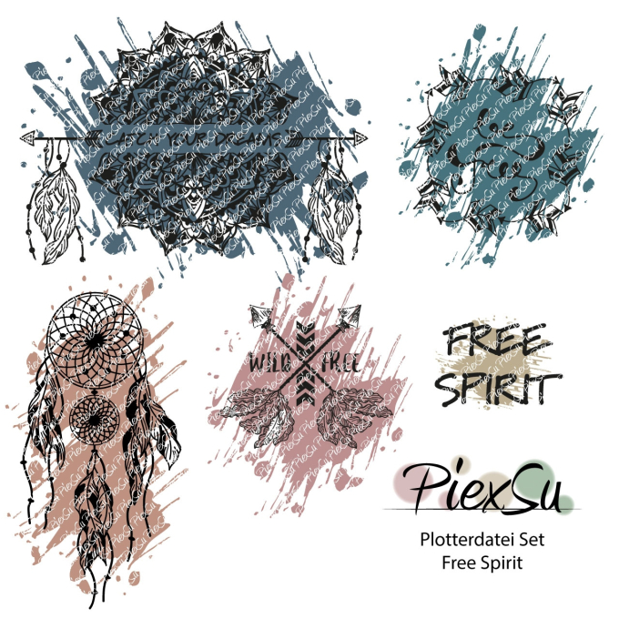 Fichier dessin flocage Kit esprit libre PiexSu