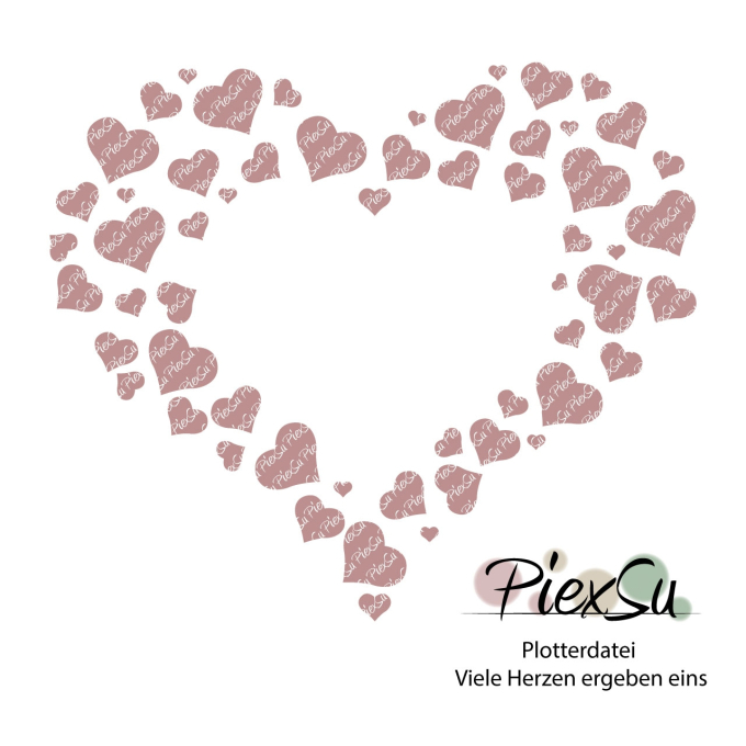 Fichier dessin flocage Coeurs dans un coeur PiexSu