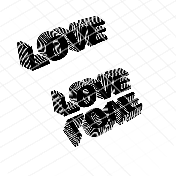 Plotterdatei Pixelfux-Mediendesign Love 3D