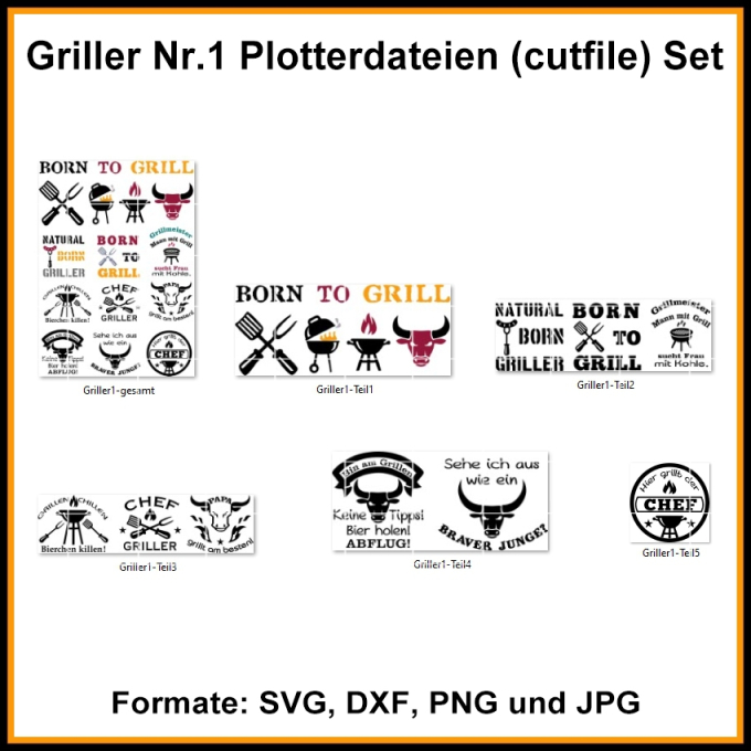 Plotterdatei Rock Queen Griller, duits