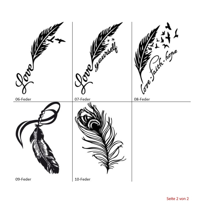 Feather Tattoos: Designs, Concepts and Meanings | Federtattoos, 16 tattoo,  Tattoo symbole