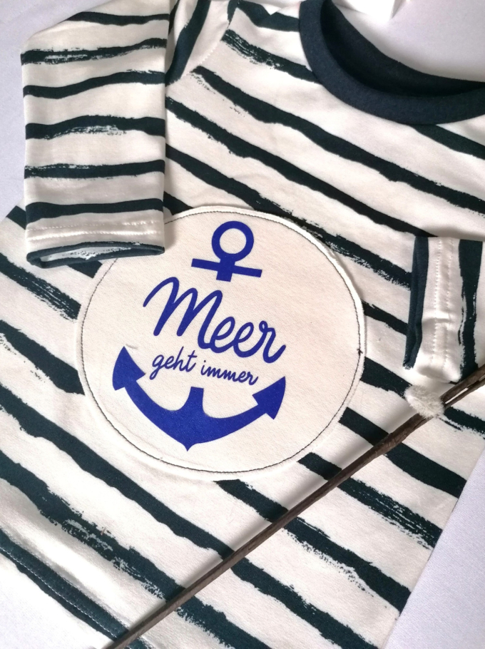 Plotterdatei Selbernähen.net Meer geht immer, duits
