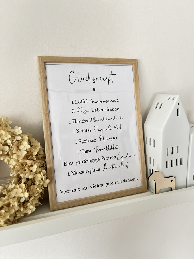 Fichier dessin flocage / Printdatei Glücksrezept Beemybear