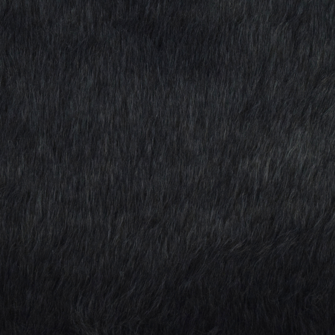 Tissu fausse fourrure noir
