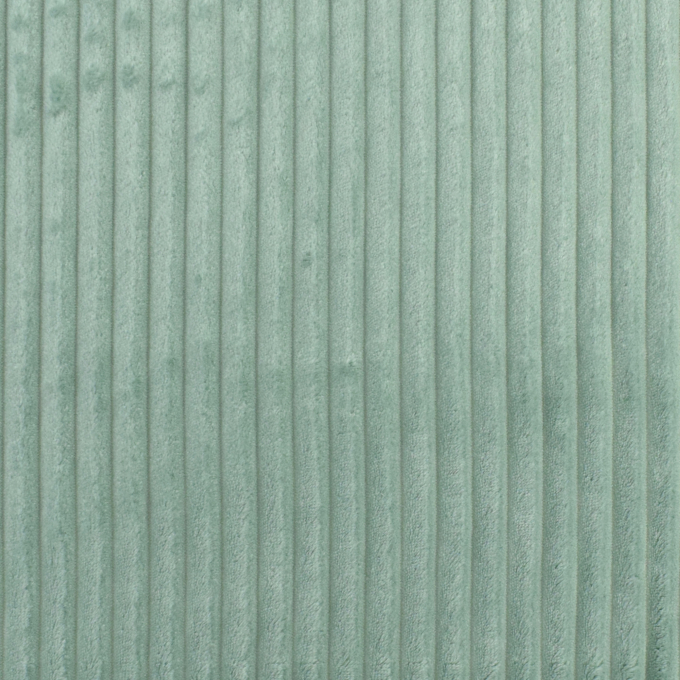 Plush fabric stripy, pale green