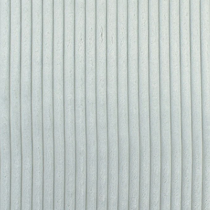 Tissu fausse fourrure côtelé Stripy, gris argent