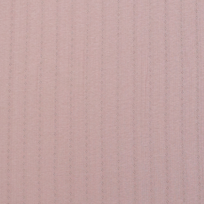 Tissu jersey maille tricot Ajour, vieux rose millennial