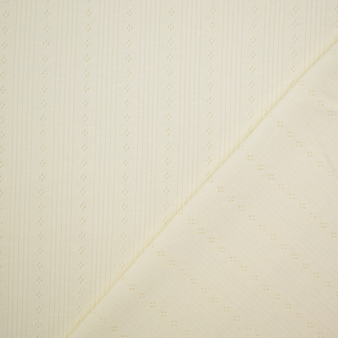 Tissu jersey maille tricot Ajour, blanc cassé