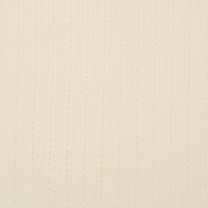 Tissu jersey maille tricot Ajour, blanc cassé