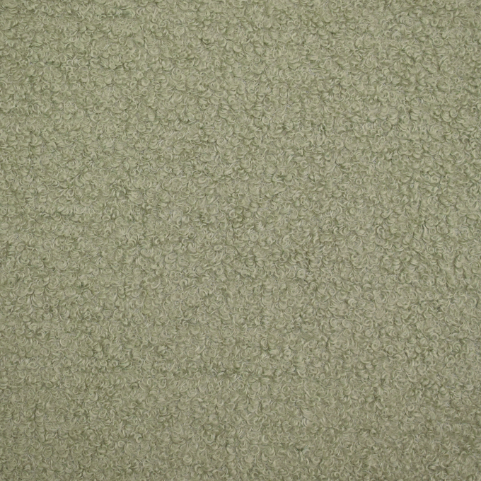 Tissu ameublement fauteuil canapé bouclette, vert pâle