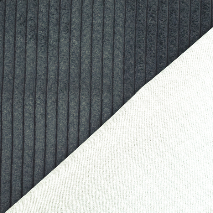Meubelstof corduroy Cozy, antracietgrijs