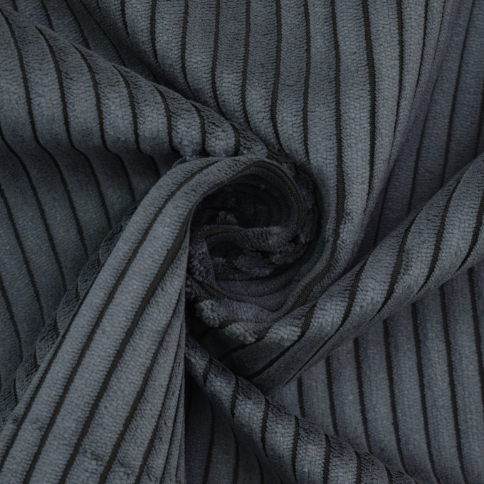 Meubelstof corduroy Cozy, donkergrijs