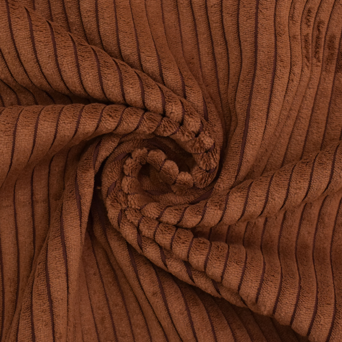 Meubelstof corduroy Cozy, reebruin