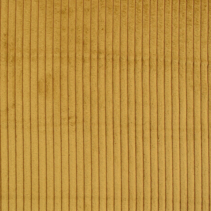 Meubelstof corduroy Cozy, mosterdgeel