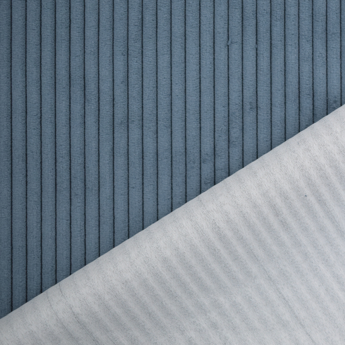 Meubelstof corduroy Hyper, duivenblauw