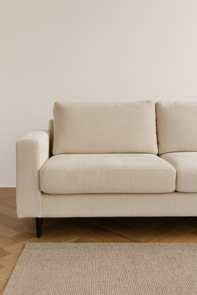 Meubelstof corduroy Fjord, beige