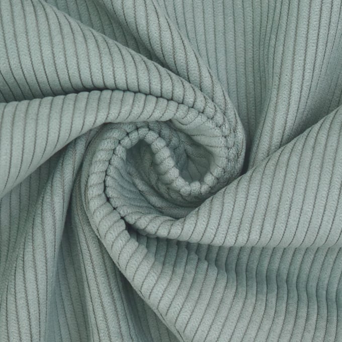Meubelstof corduroy Fjord, vaalgroen