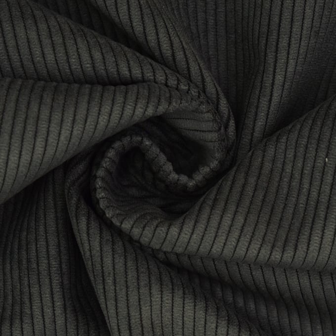 Meubelstof corduroy Fjord, donkergrijs