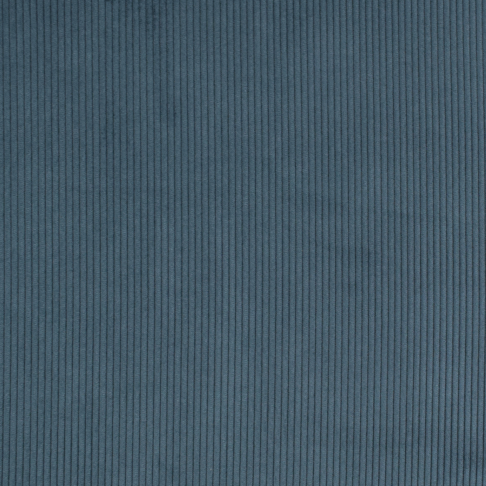Tissu ameublement fauteuil canapé velours côtelé Fjord, bleu de nuit