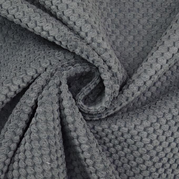 Polsterstoff Cosy Honeycomb, dunkelgrau