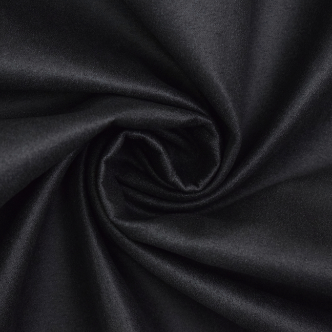 Tissu ameublement fauteuil canapé aspect cuir Yuma, noir