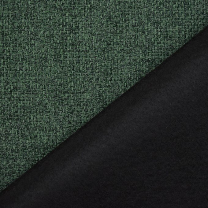 Tissu ameublement fauteuil canapé Lumos, vert foncé