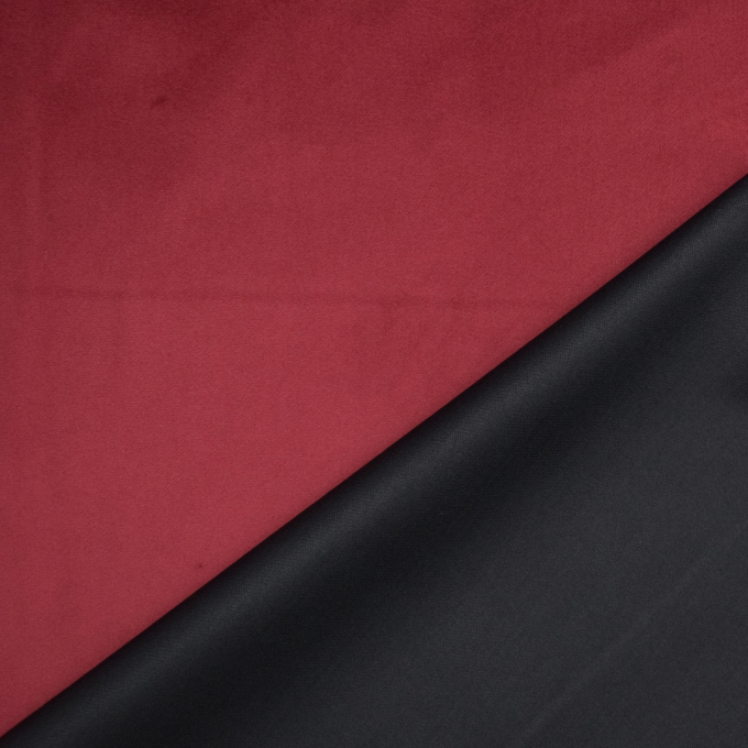 Furnishing fabric velvet Bluvel, dark red