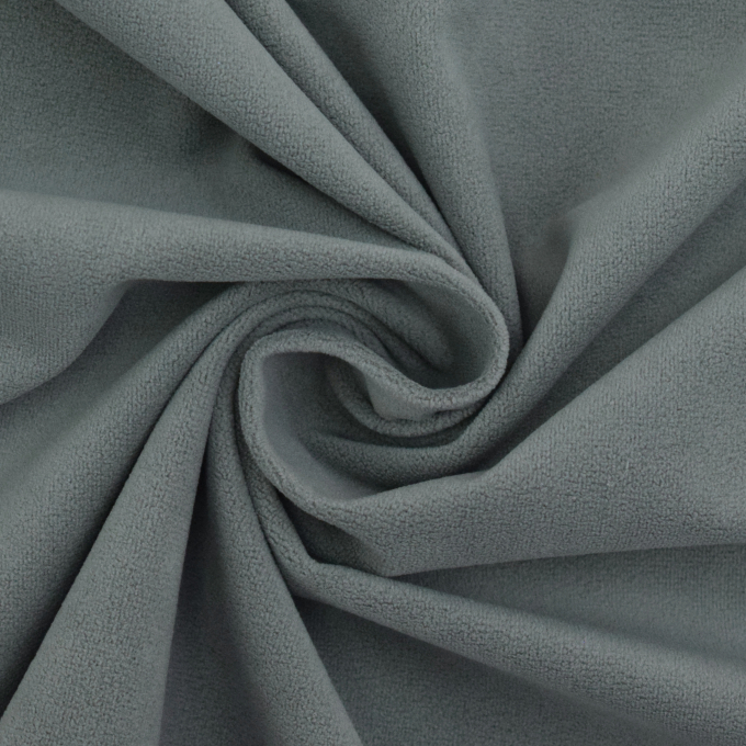 Tissu ameublement fauteuil canapé velours Mavel, gris