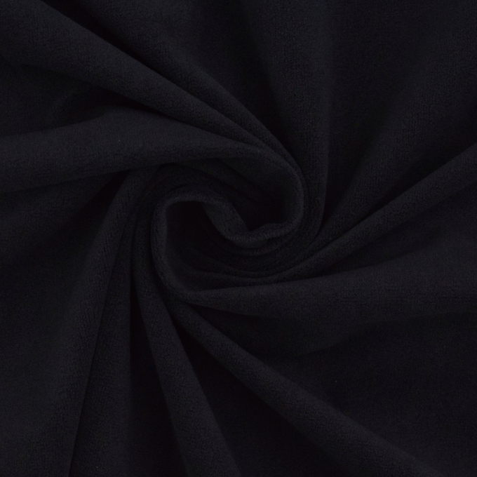 Furnishing fabric velvet Mavel, black
