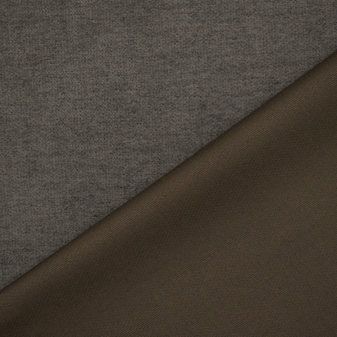 Tissu ameublement fauteuil canapé Velvet Touch, gris foncé