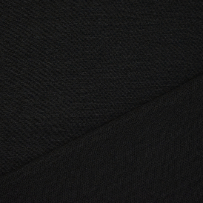 Tissu crêpe georgette polyester Uni, noir