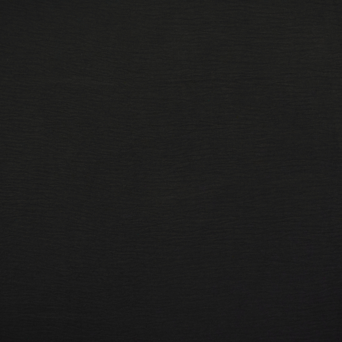 Tissu crêpe georgette polyester Uni, noir
