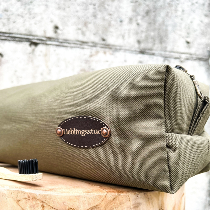 Tissu déperlant extérieur polyester uni, vert olive foncé