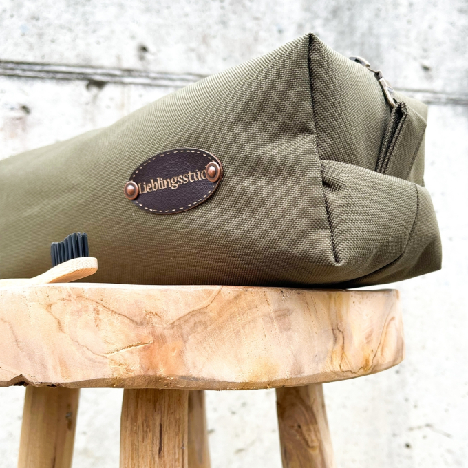 Tissu déperlant extérieur polyester uni, vert olive foncé