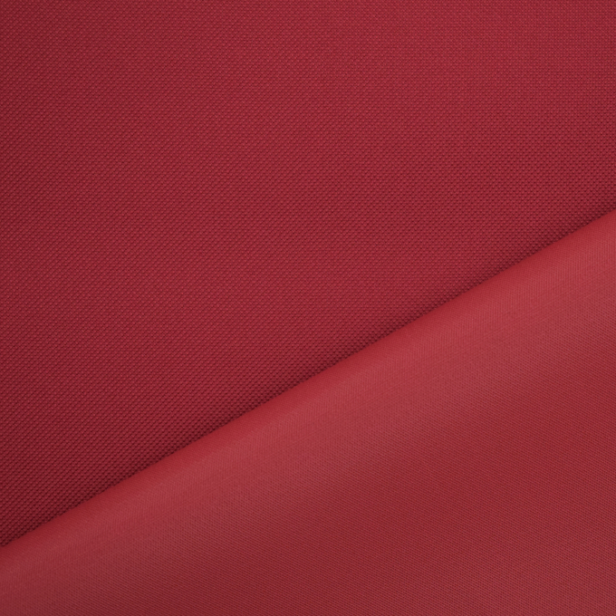 Tissu déperlant extérieur polyester uni, rouge foncé