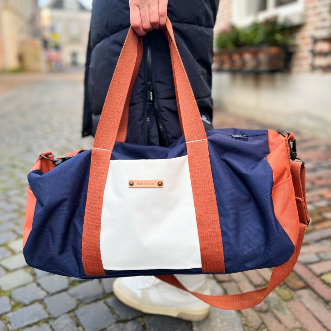 Tissu déperlant extérieur polyester uni, bleu marine