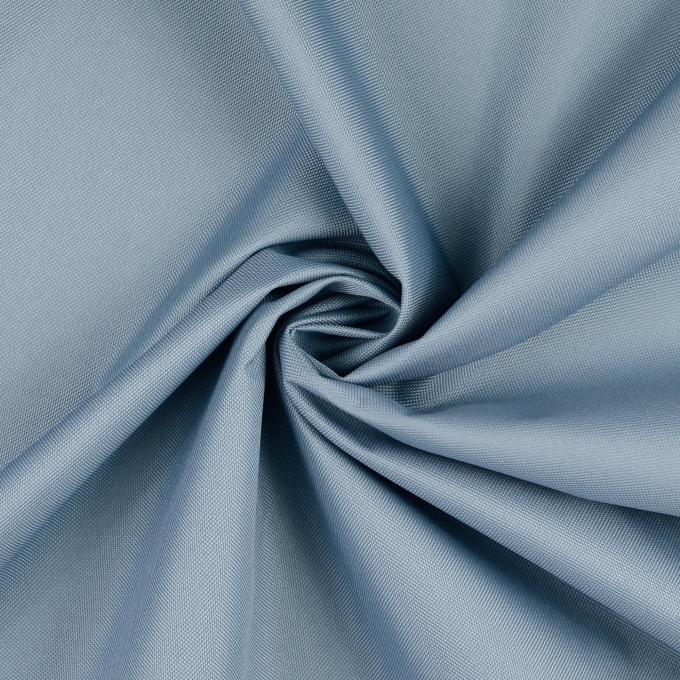 Tissu déperlant extérieur polyester uni, bleu pigeon