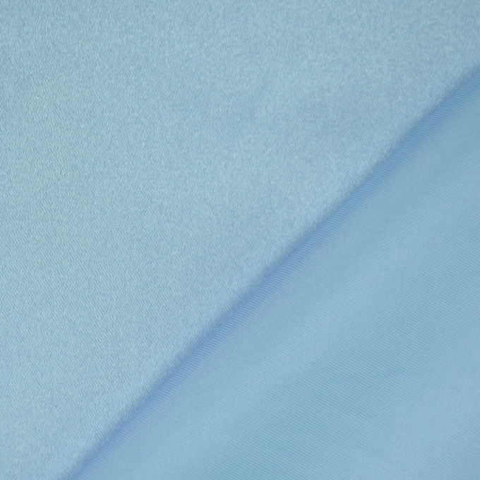 Tissu satin polyester uni, bleu clair