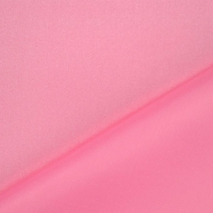 Tissu satin polyester uni, rose