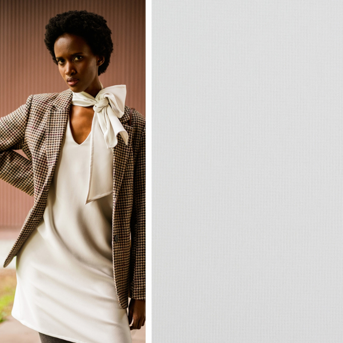 Polyester Stretch Fibre Mood, grey white